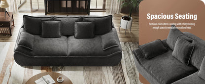Ultra-Plush Deep Seat Cloud Loveseat – Modern Cozy Sofa with Memory Foam Comfort