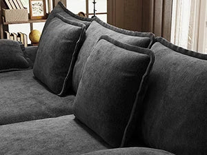 Ultra-Plush Deep Seat Cloud Loveseat – Modern Cozy Sofa with Memory Foam Comfort