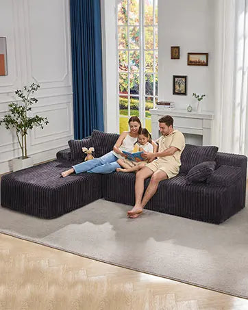 Ultra-Plush Deep Seat Cloud Loveseat – Modern Cozy Sofa with Memory Foam Comfort