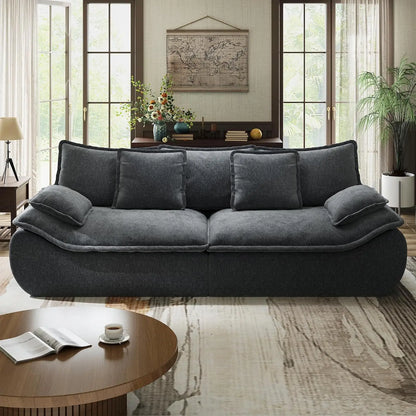 Ultra-Plush Deep Seat Cloud Loveseat – Modern Cozy Sofa with Memory Foam Comfort