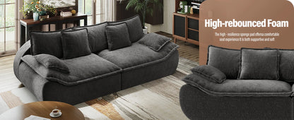Ultra-Plush Deep Seat Cloud Loveseat – Modern Cozy Sofa with Memory Foam Comfort