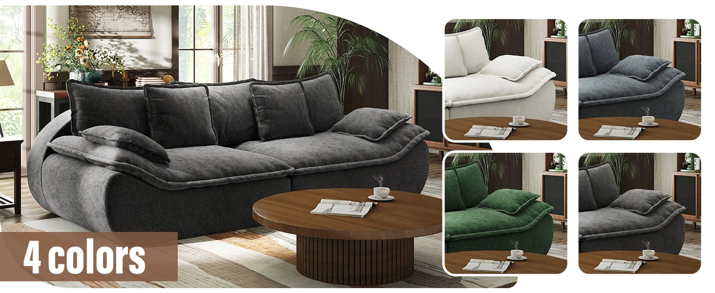 Ultra-Plush Deep Seat Cloud Loveseat – Modern Cozy Sofa with Memory Foam Comfort
