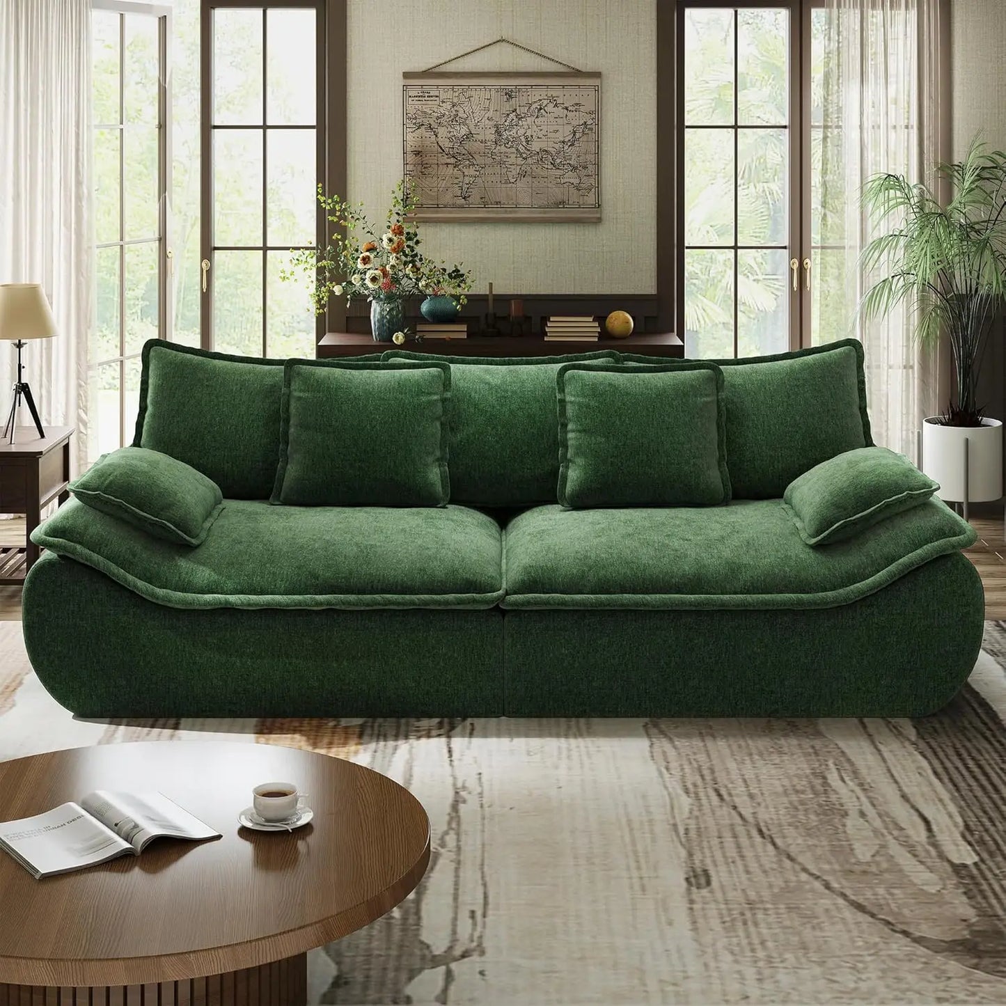 Ultra-Plush Deep Seat Cloud Loveseat – Modern Cozy Sofa with Memory Foam Comfort