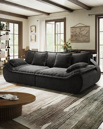 Ultra-Plush Deep Seat Cloud Loveseat – Modern Cozy Sofa with Memory Foam Comfort