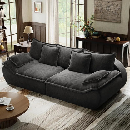 Ultra-Plush Deep Seat Cloud Loveseat – Modern Cozy Sofa with Memory Foam Comfort