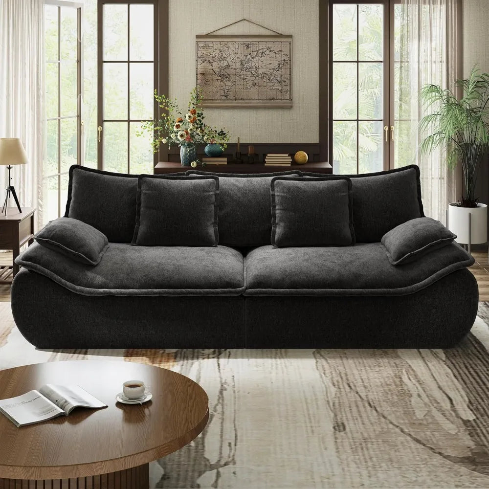 Ultra-Plush Deep Seat Cloud Loveseat – Modern Cozy Sofa with Memory Foam Comfort