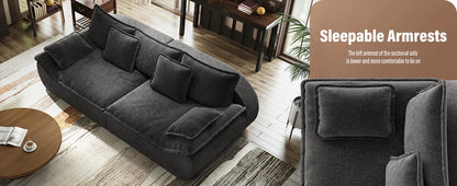 Ultra-Plush Deep Seat Cloud Loveseat – Modern Cozy Sofa with Memory Foam Comfort