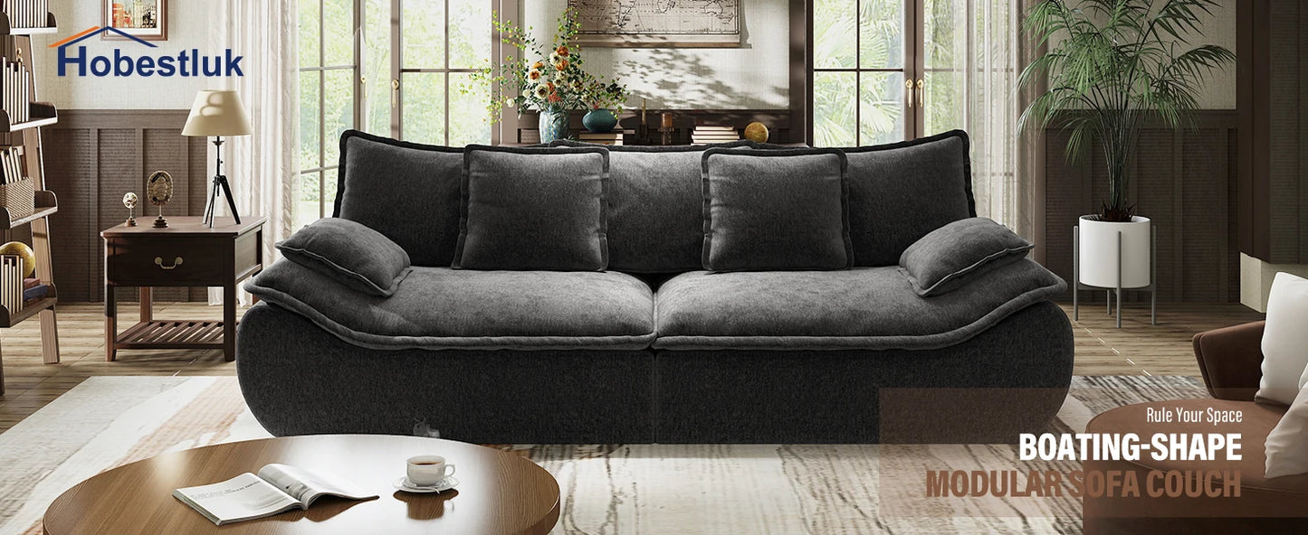 Ultra-Plush Deep Seat Cloud Loveseat – Modern Cozy Sofa with Memory Foam Comfort