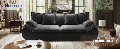 Ultra-Plush Deep Seat Cloud Loveseat – Modern Cozy Sofa with Memory Foam Comfort